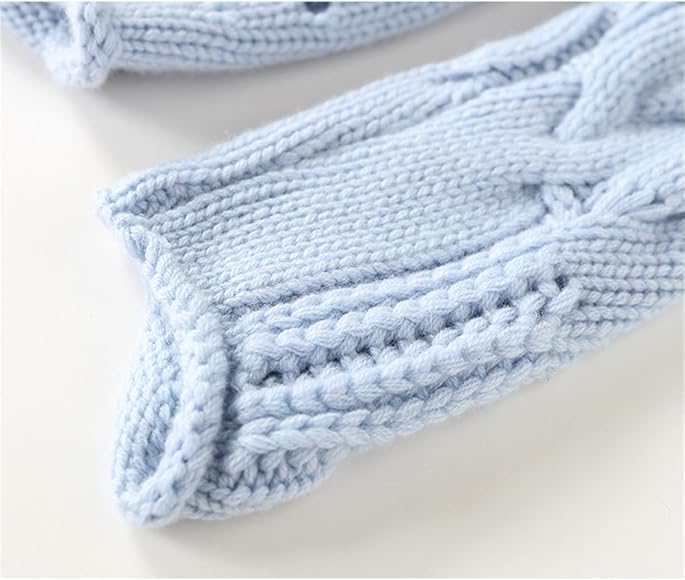 Pull Femme en Maille Torsadée à Col Montant – Pull à Manches Longues