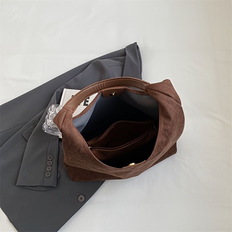 Borsa tote in pelle scamosciata di alta qualità per donna - elegante borsa per tutti i giorni