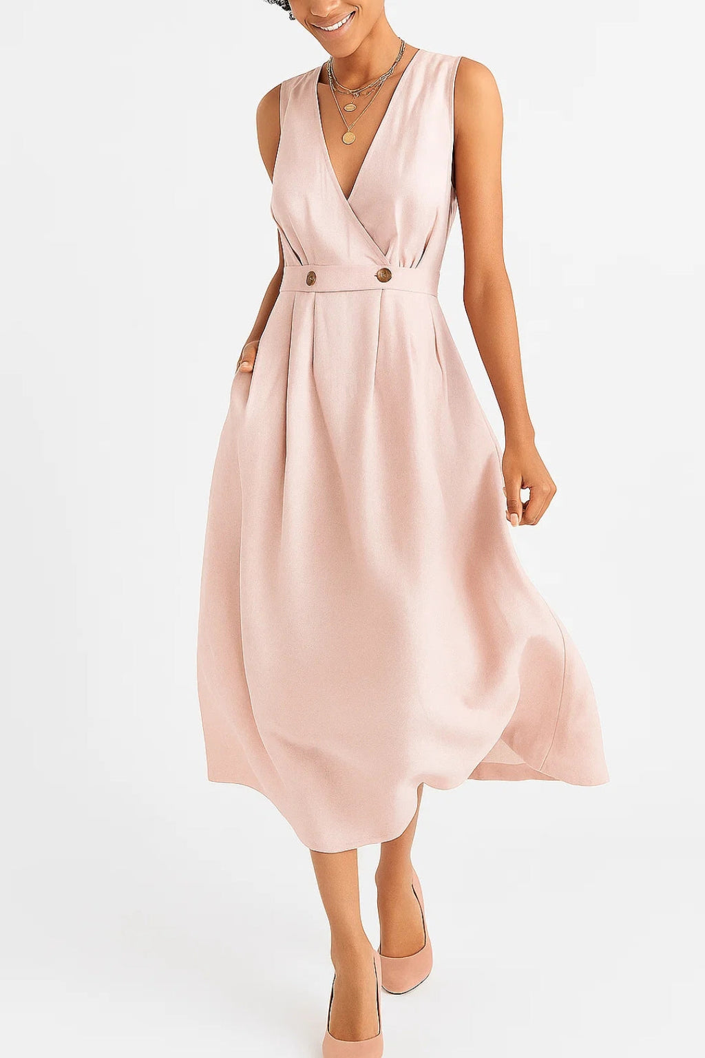 Abito leggero da donna traspirante – Vestito elegante e fluido estivo