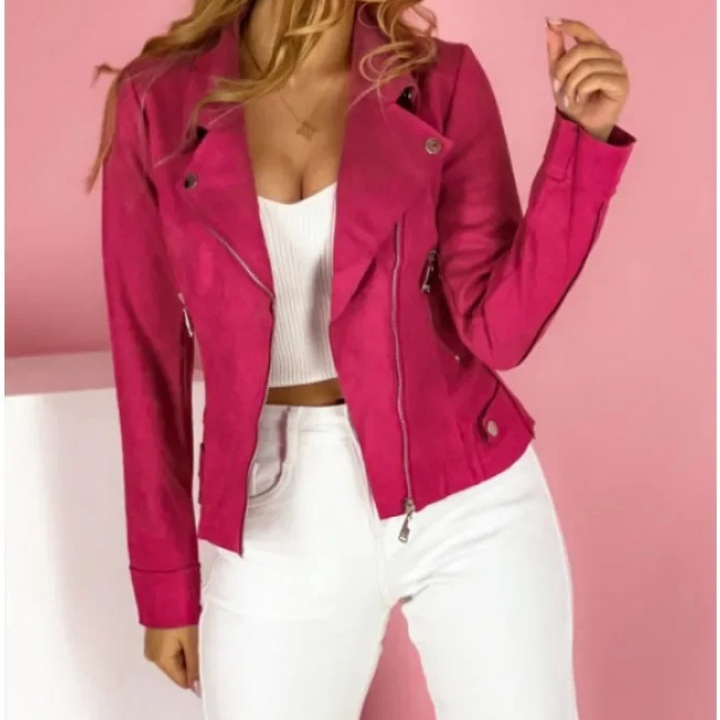 Giacca calda casual con revers da donna – Elegante cappotto corto per tutti i giorni
