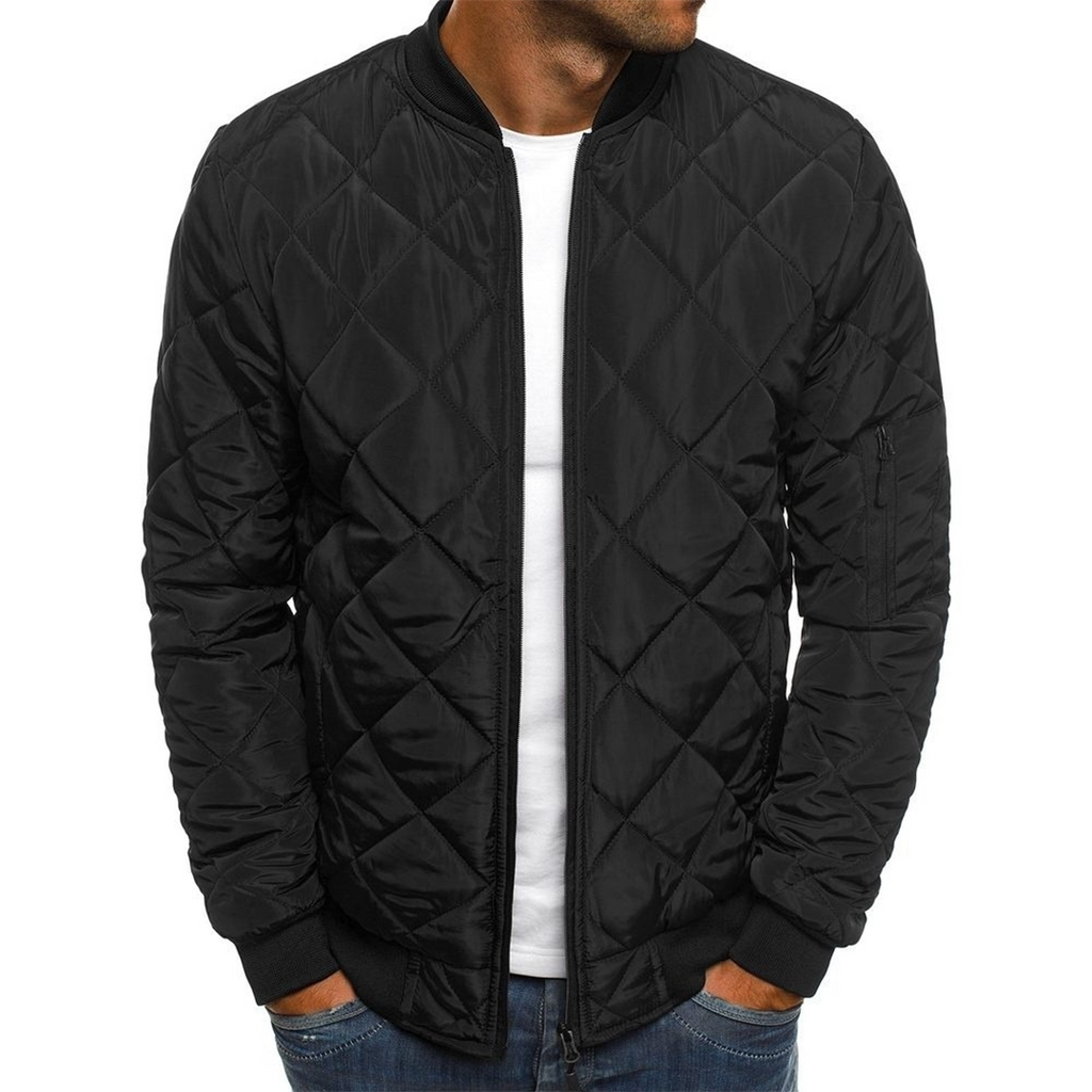 Giubbotto bomber con cerniera elegante da uomo - Abbigliamento leggero e comodo