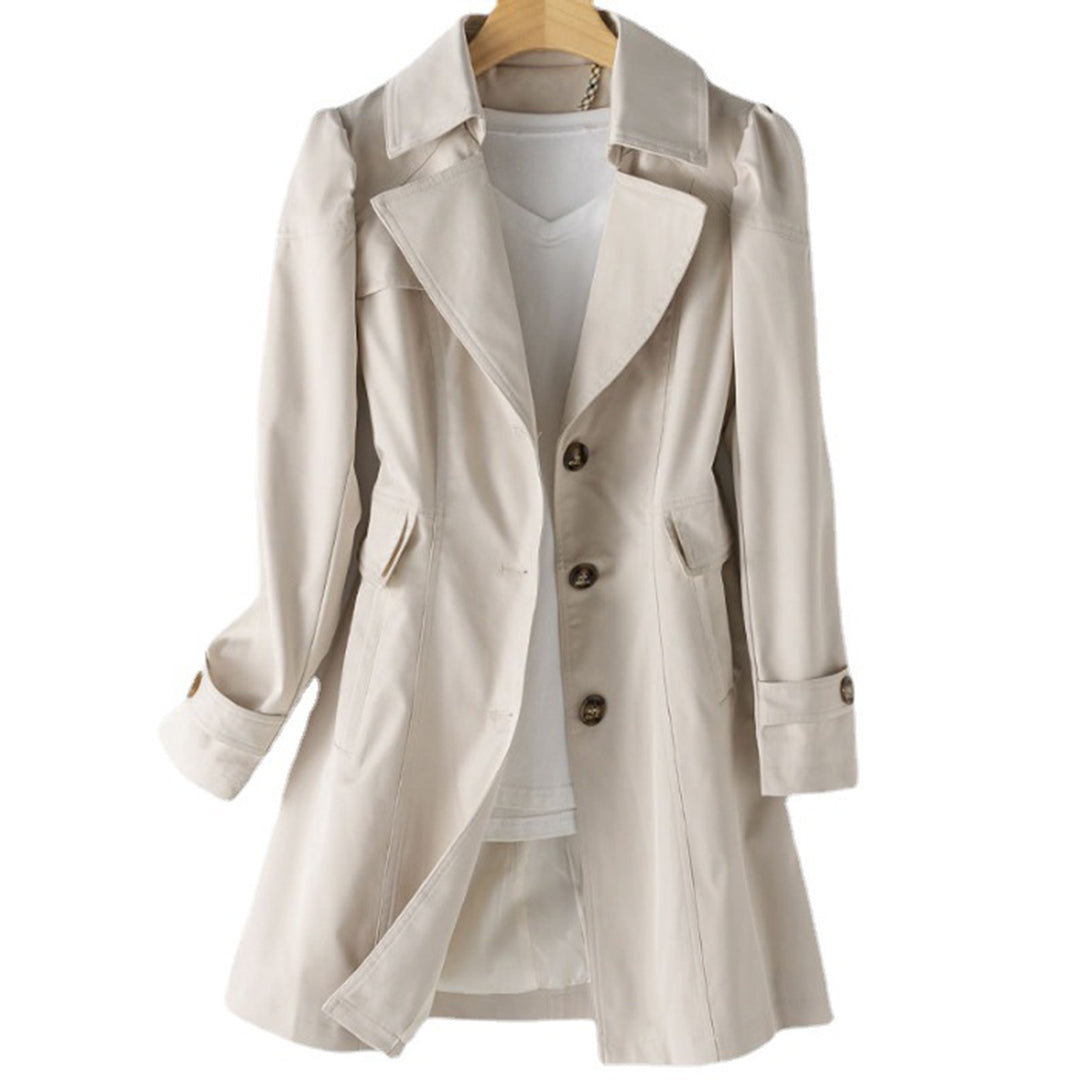 Trench da donna sagomato con bottoni e colletto classico - Elegante e intramontabile