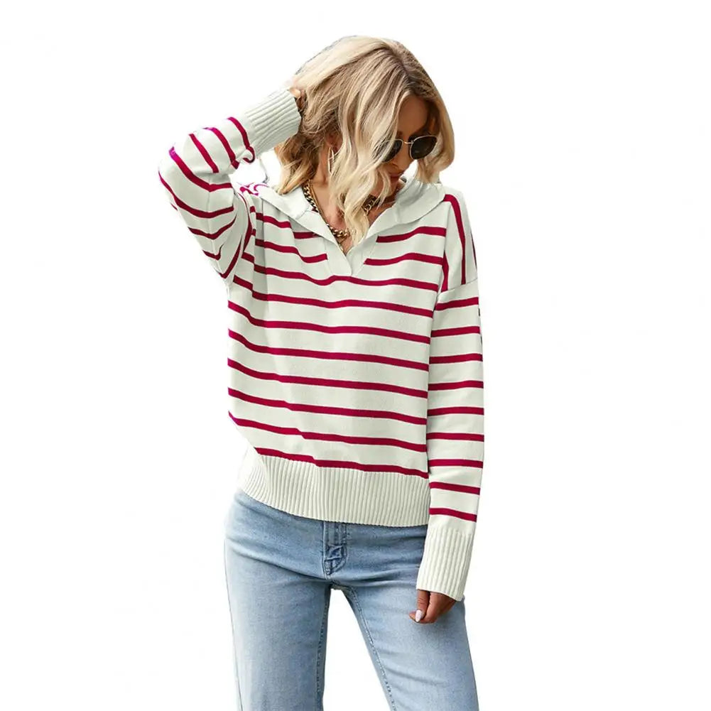 Polo casual de manga larga para mujer - Elegante y cómodo