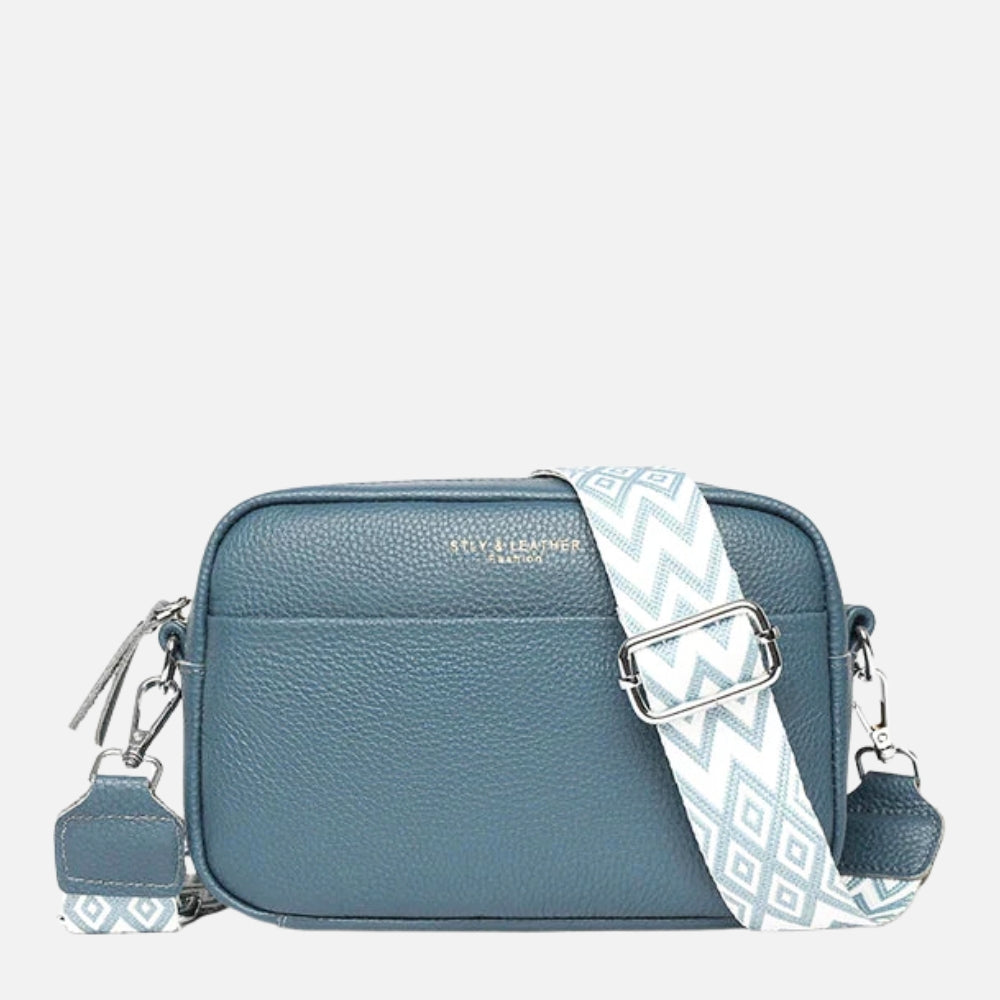 Borsa a tracolla da donna in pelle con tracolla larga - Pratica e di tendenza
