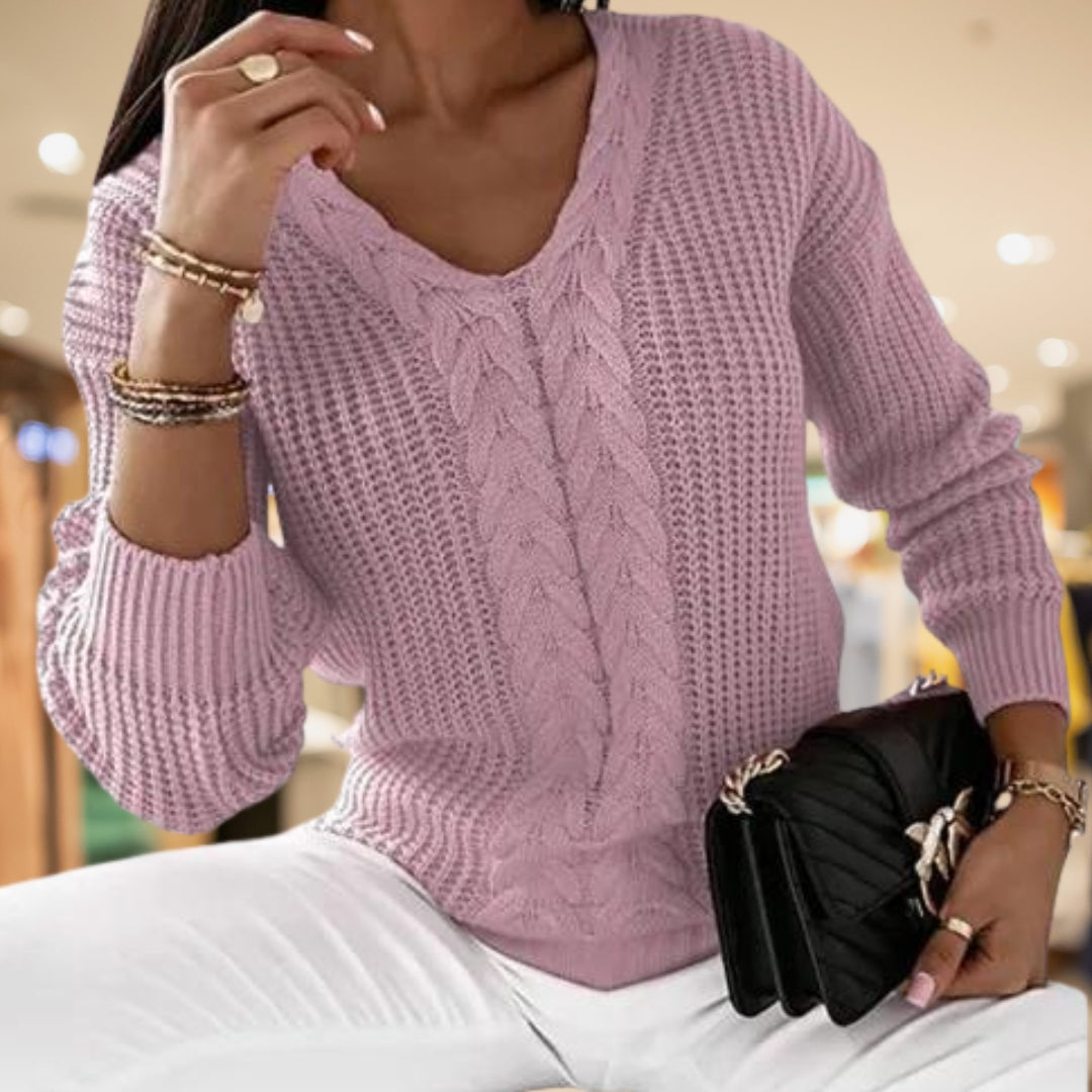 Pull ample pour femme à manches longues - Décontracté et confortable