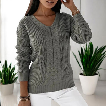 Pull ample pour femme à manches longues - Décontracté et confortable