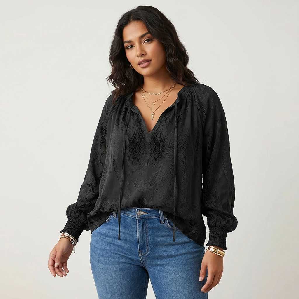 Camicetta donna in pizzo stile boho - Leggera ed elegante