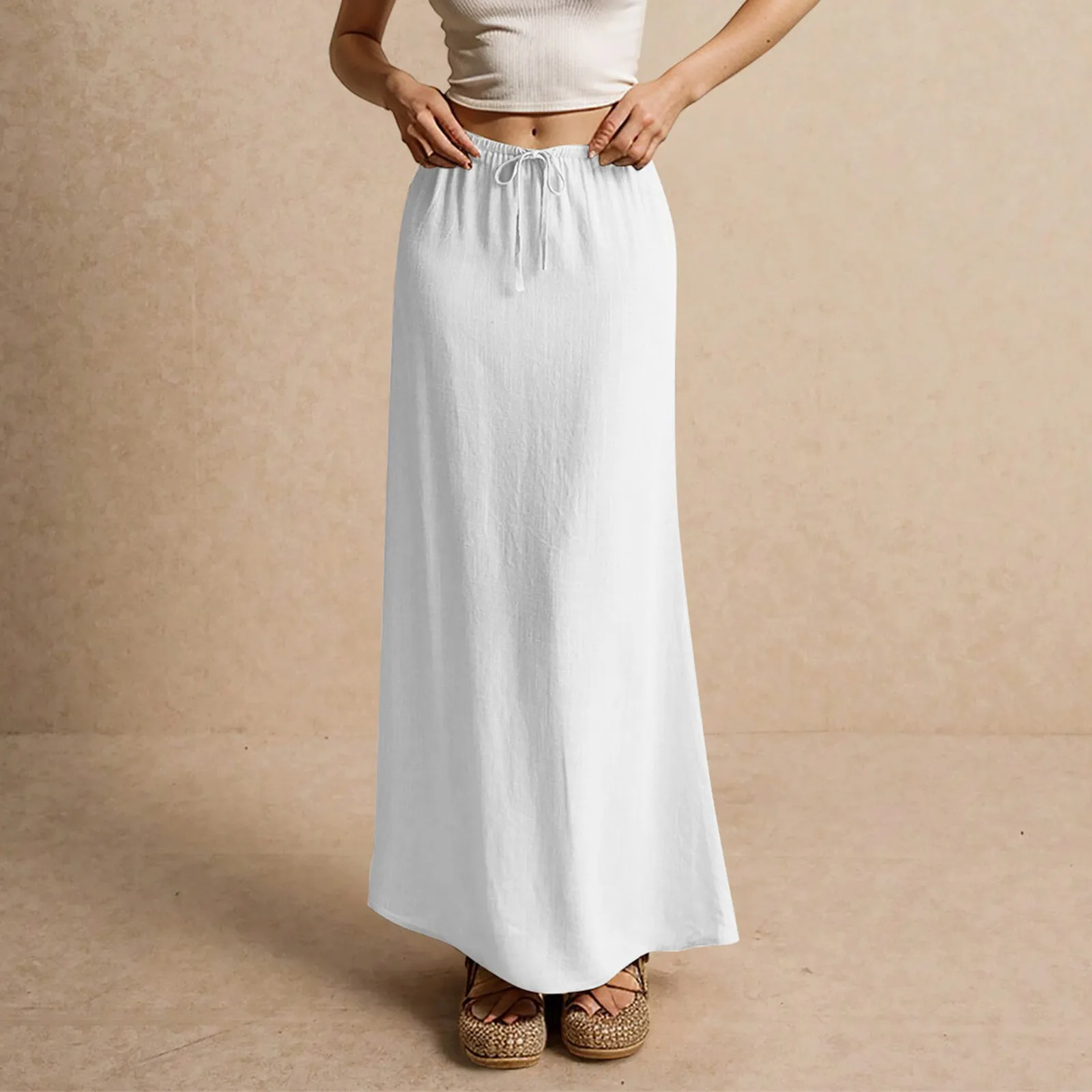 Gonna lunga da donna ariosa – Modello drappeggiato Muse