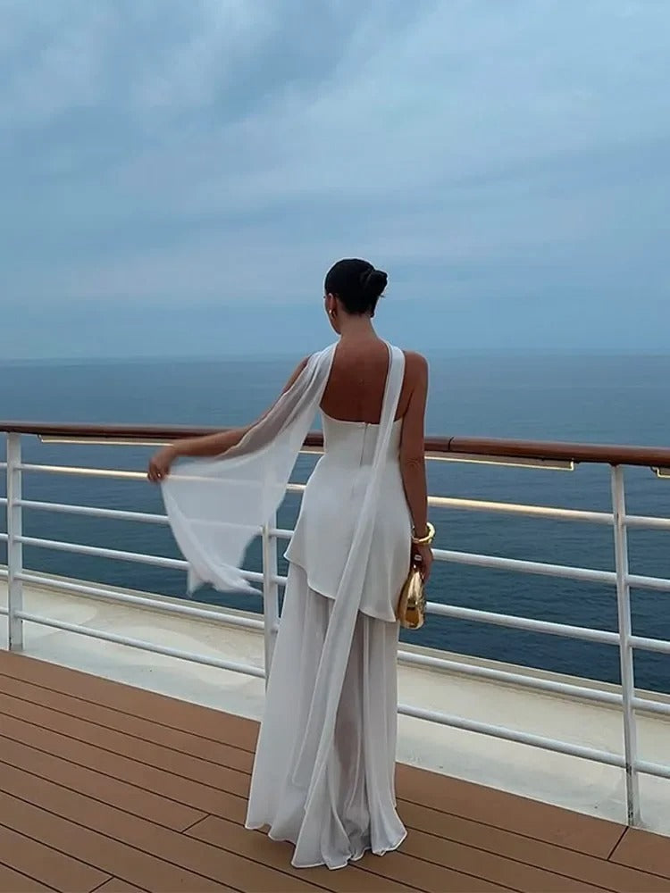 Abito lungo da donna Enchanted Motion – Elegante abito da sera con spacco alto, perfetto per feste e occasioni speciali.