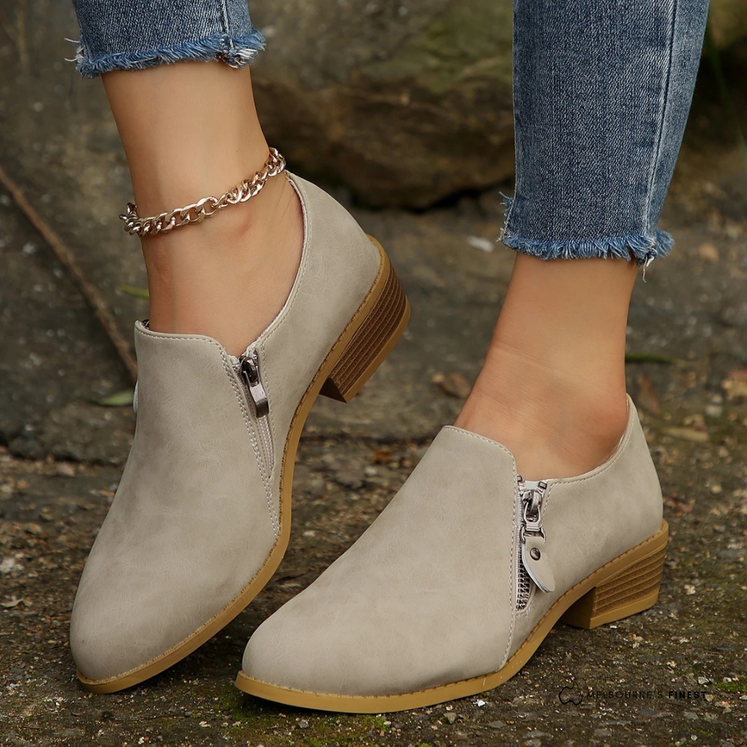 Botines de mujer Orthoflex con cremallera: estilo cómodo y de apoyo para cada día