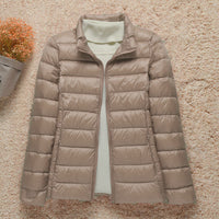 Korean-style collar in khaki color
