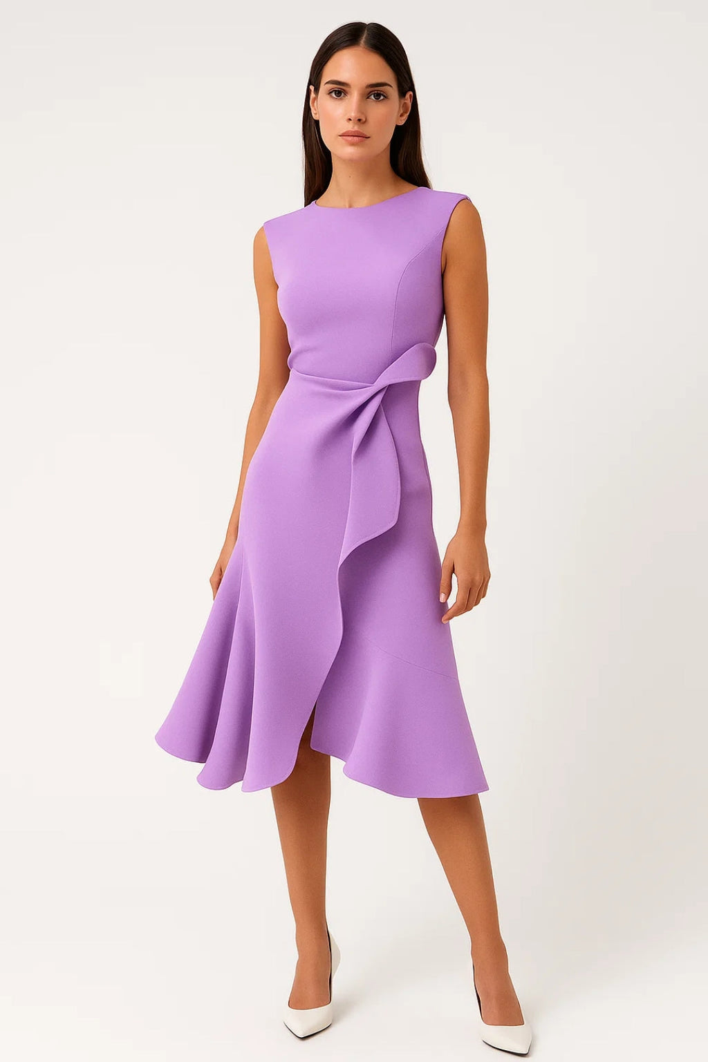 Abito Midi Portafoglio Donna – Elegante Flowy Estate Casual Party