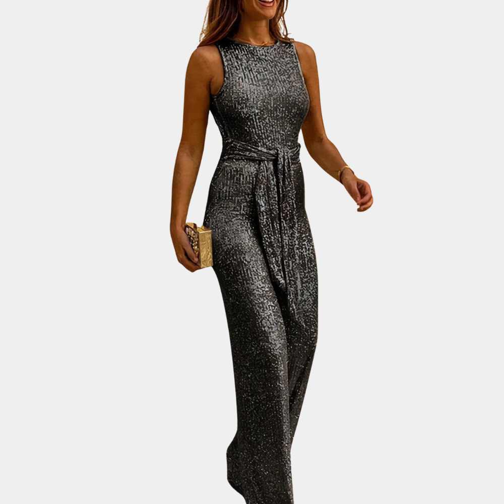 Tuta intera da donna con paillettes – Elegante per feste, serate e cocktail