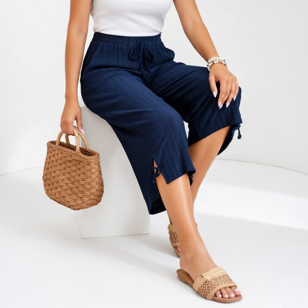 Laureline - Pantaloni fluidi eleganti e confortevoli estivi
