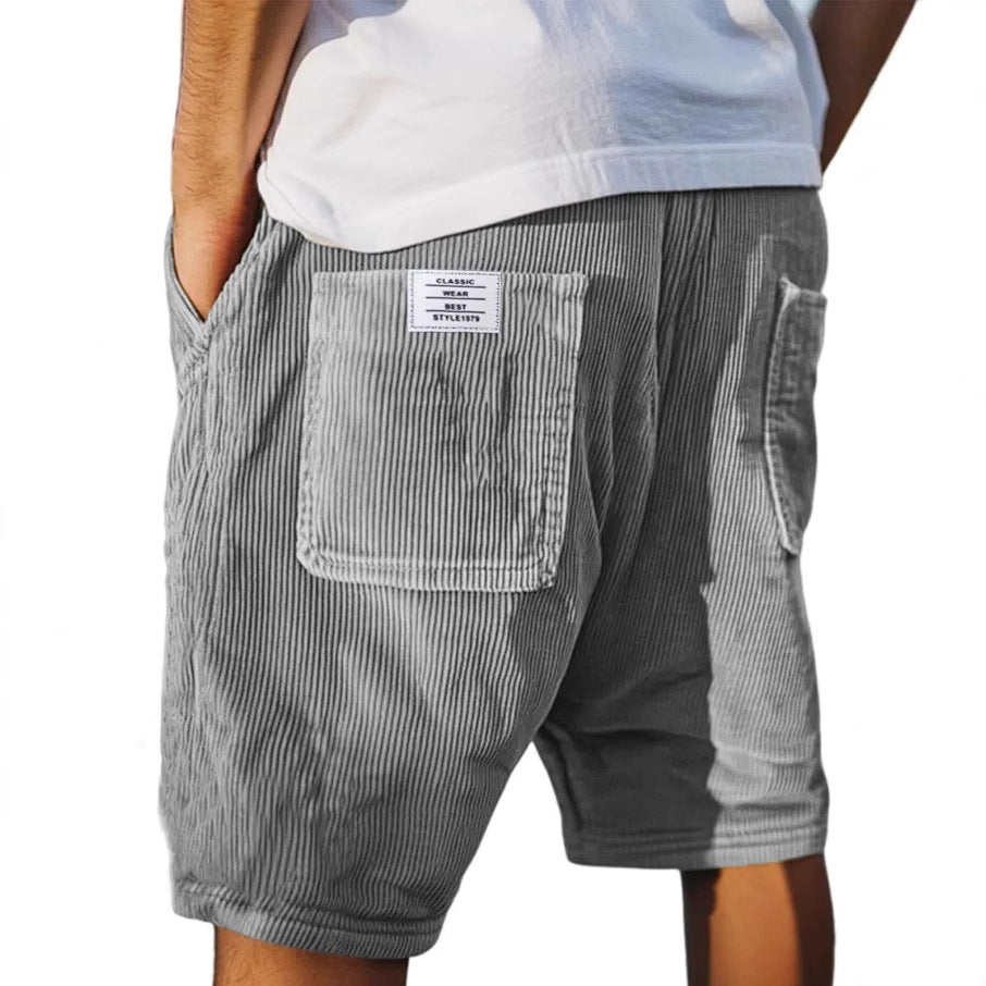 Shorts in velluto da uomo – morbidi casual per estate e tempo libero
