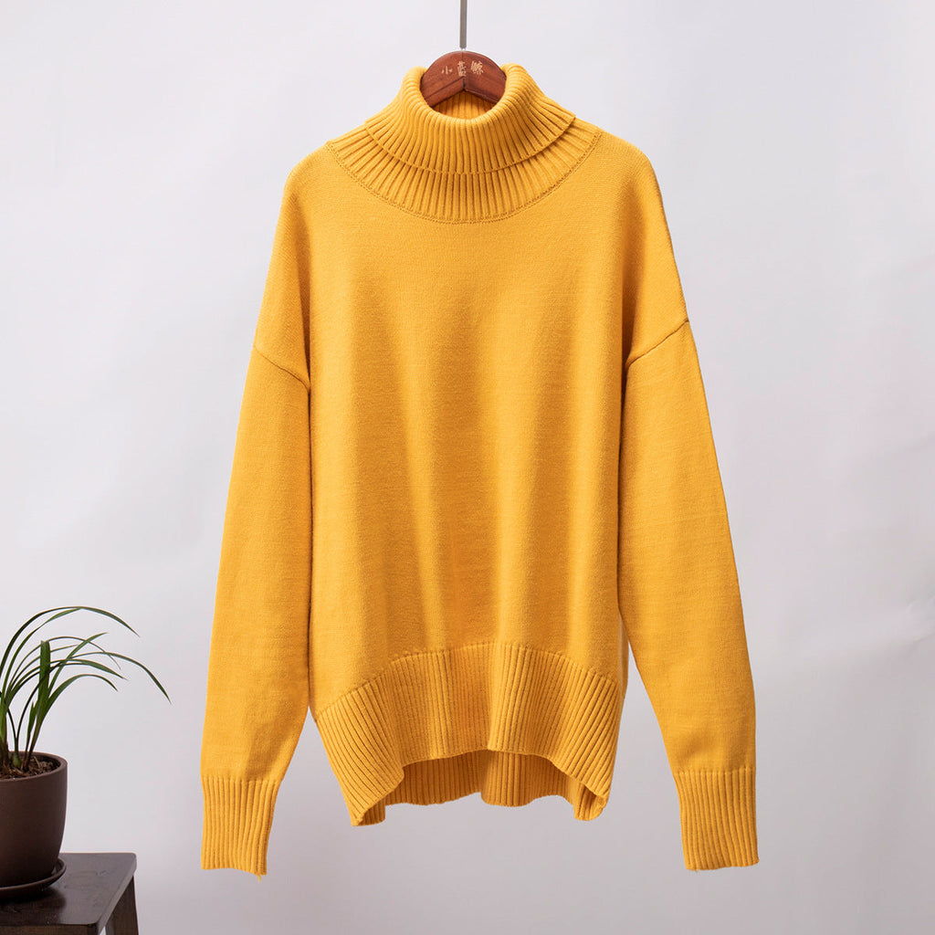 Maglione a collo alto morbido e lussuoso da donna