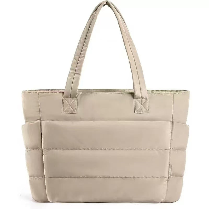 Borsa tote trapuntata da donna – Scomparto spazioso ed elegante per laptop