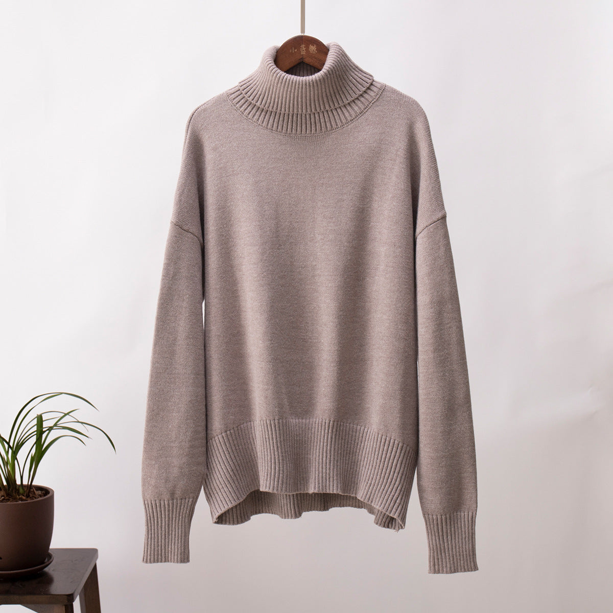 Maglione a collo alto morbido e lussuoso da donna