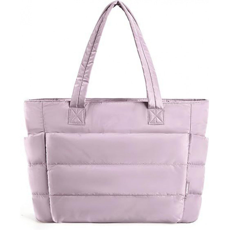 Borsa tote trapuntata da donna – Scomparto spazioso ed elegante per laptop