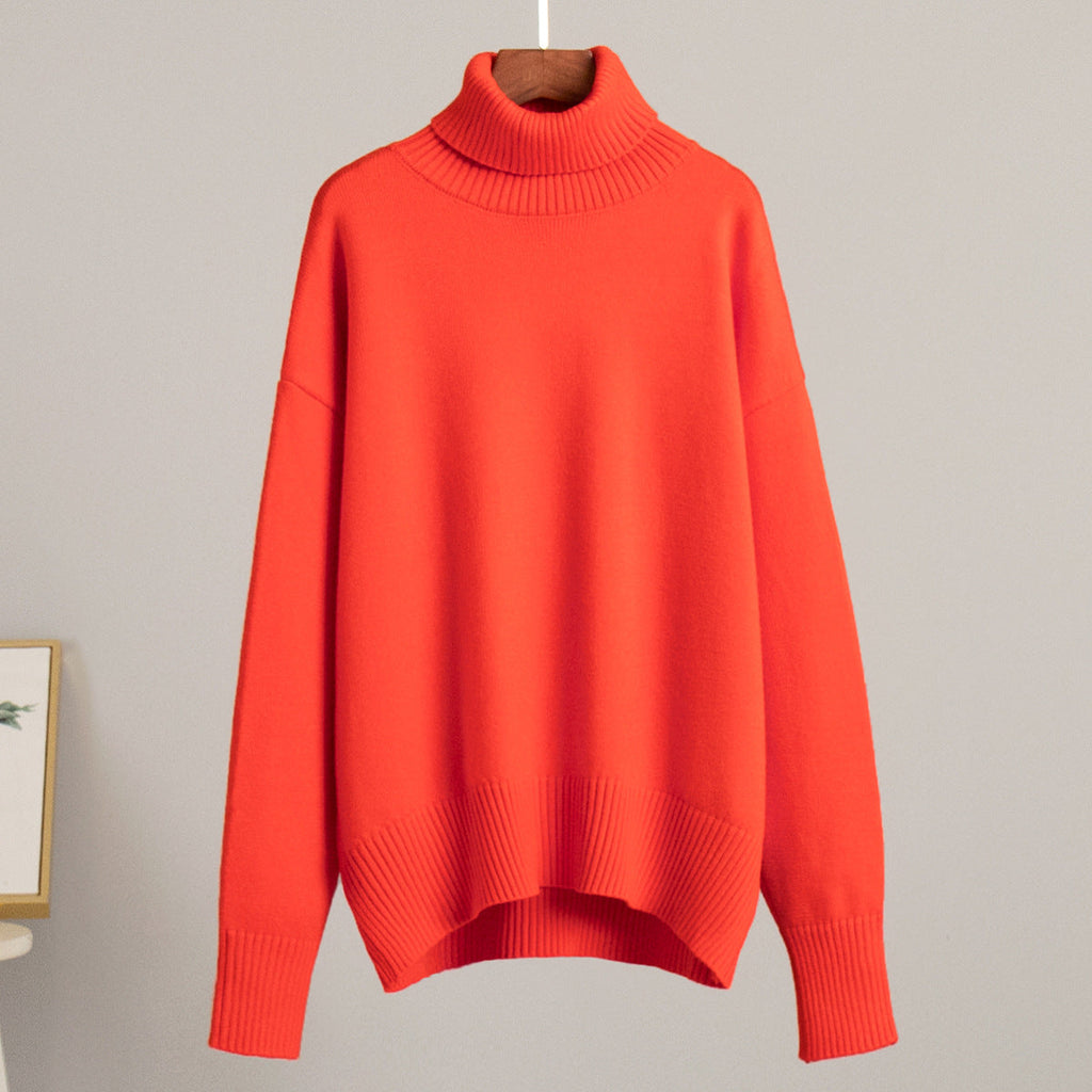Maglione a collo alto morbido e lussuoso da donna