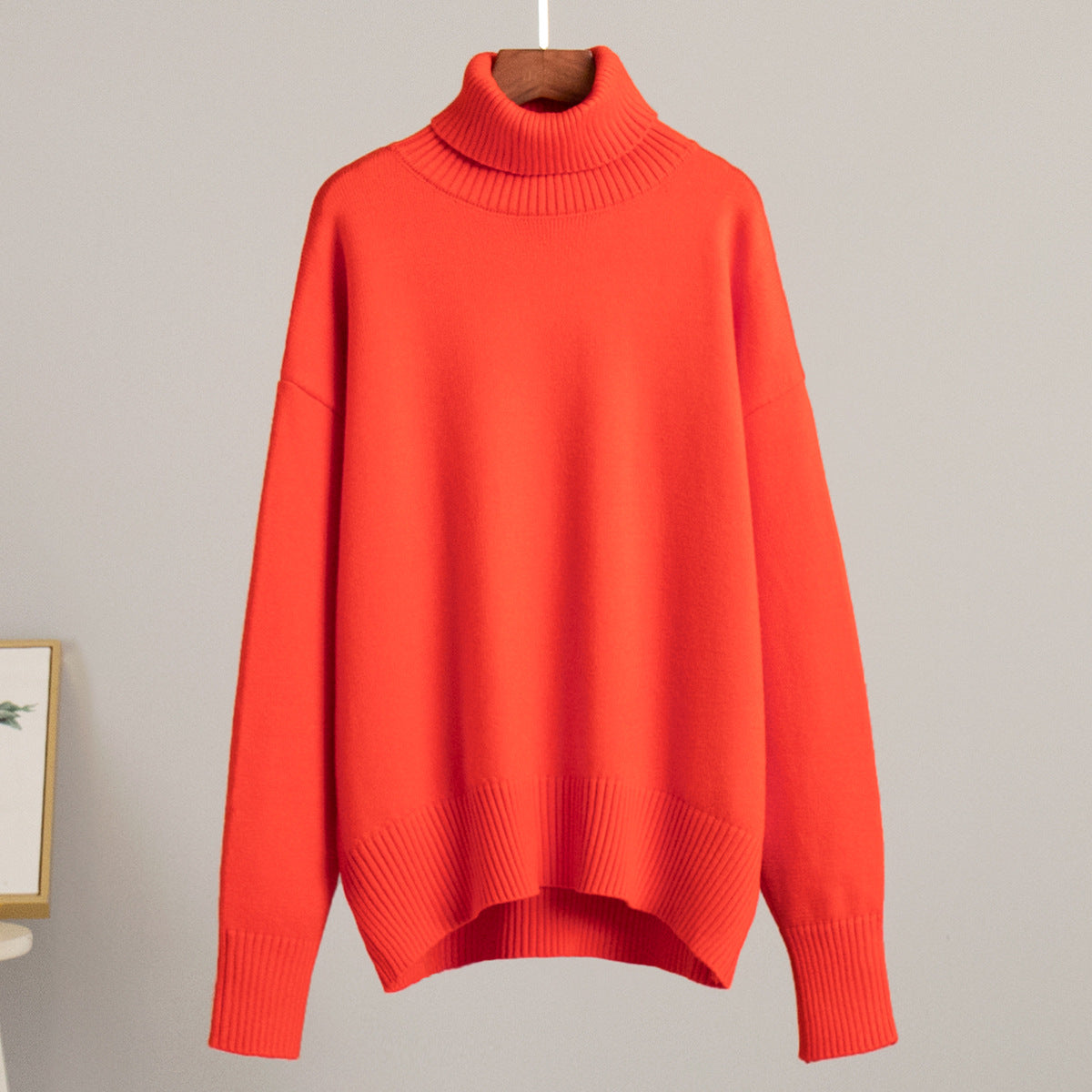 Maglione a collo alto morbido e lussuoso da donna