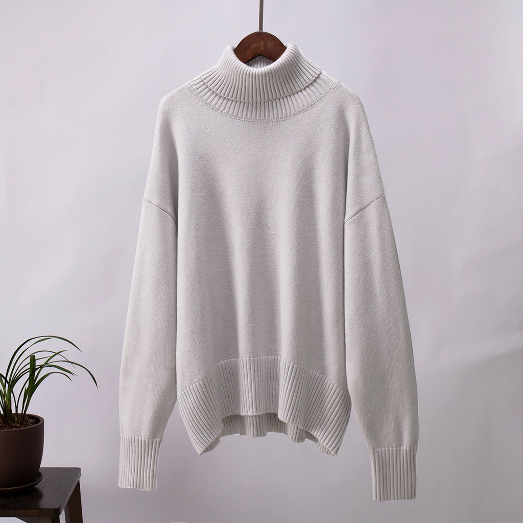Maglione a collo alto morbido e lussuoso da donna