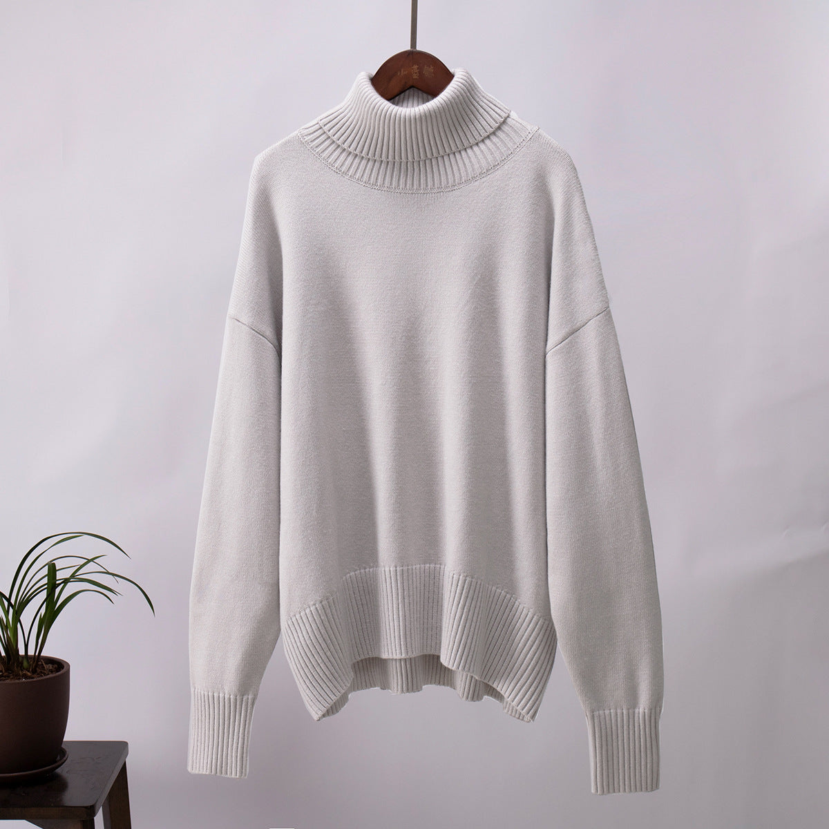 Maglione a collo alto morbido e lussuoso da donna
