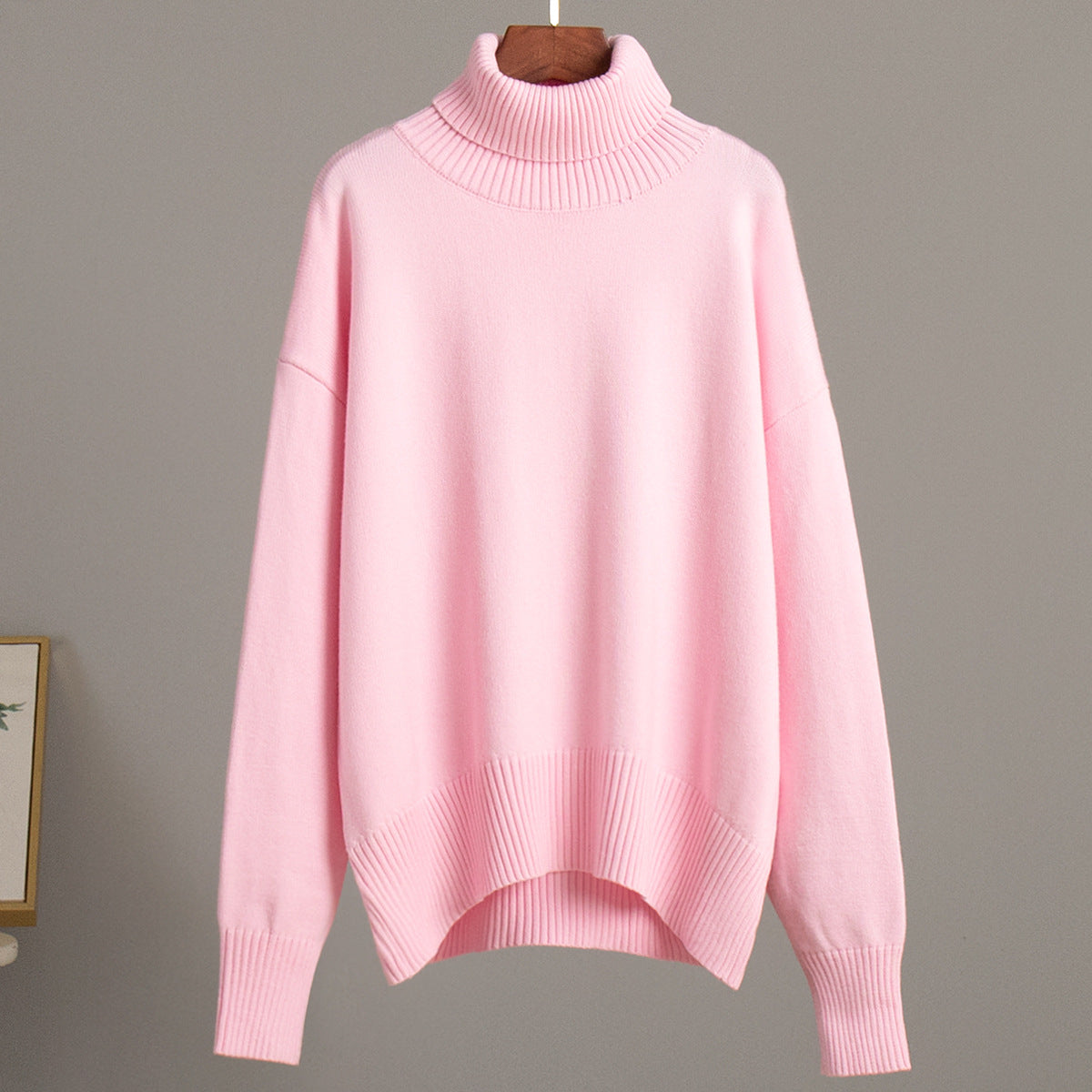 Maglione a collo alto morbido e lussuoso da donna