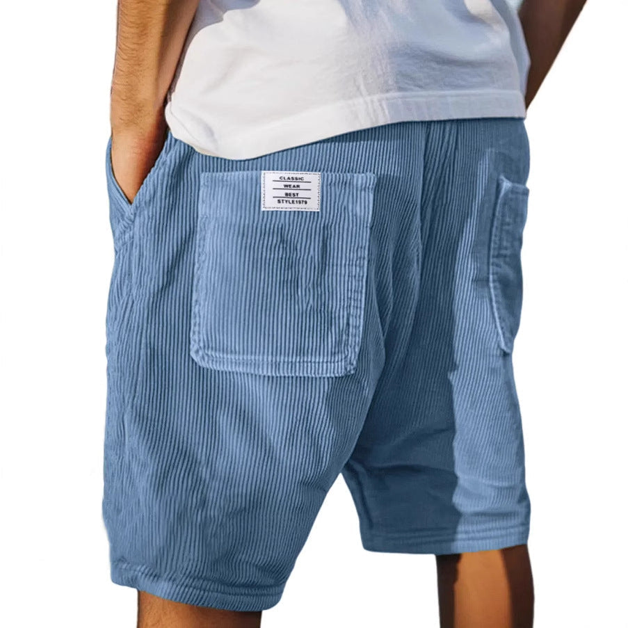 Shorts in velluto da uomo – morbidi casual per estate e tempo libero