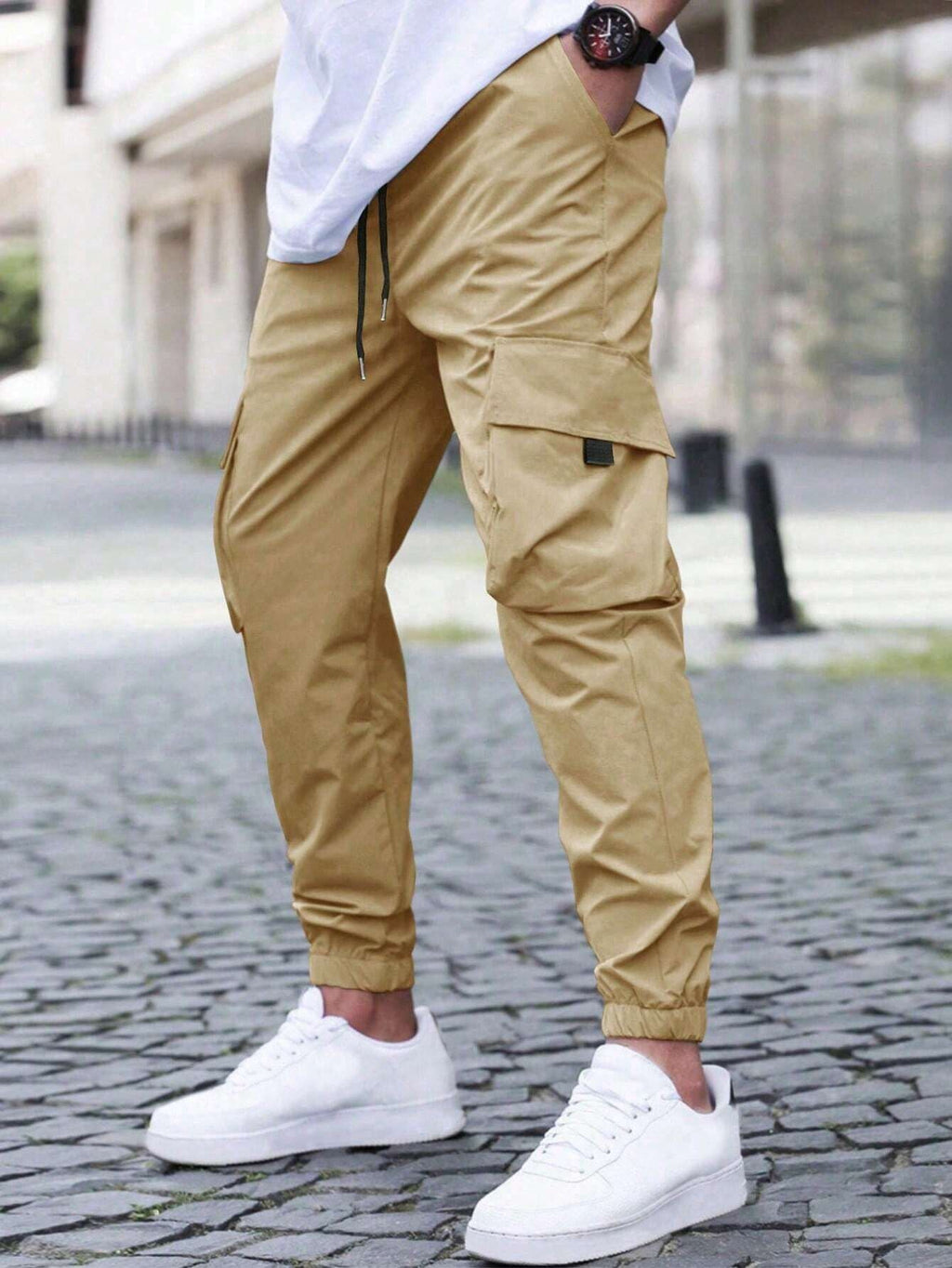 Pantaloni cargo da uomo moderni e slim fit - Pantaloni multiuso resistenti