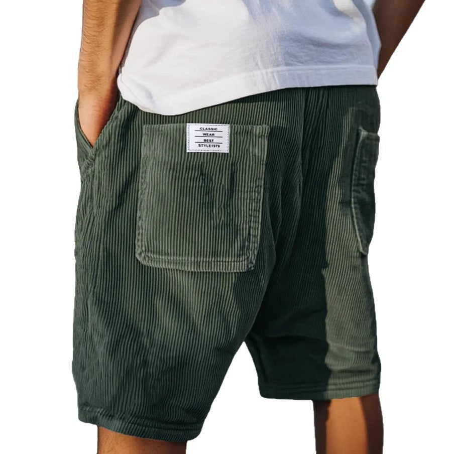 Shorts in velluto da uomo – morbidi casual per estate e tempo libero