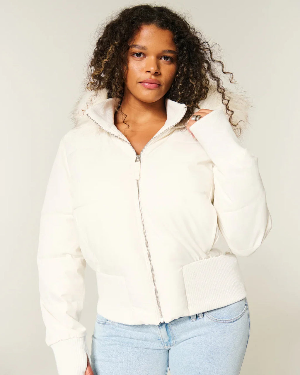Giacca trapuntata leggera isolante da donna – Cappotto invernale con cappuccio rimovibile
