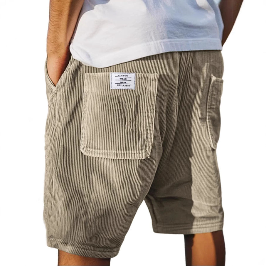 Shorts in velluto da uomo – morbidi casual per estate e tempo libero