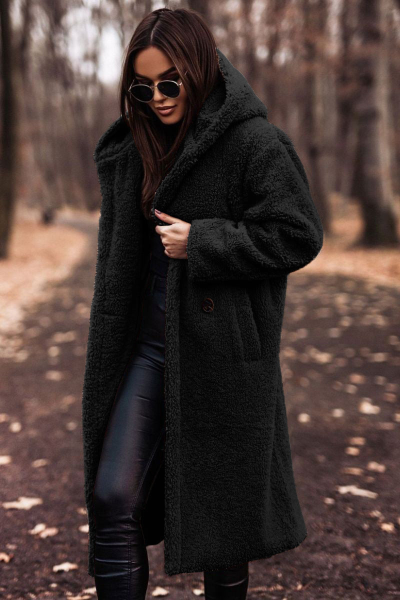 Elegante e comodo cappotto lungo da donna