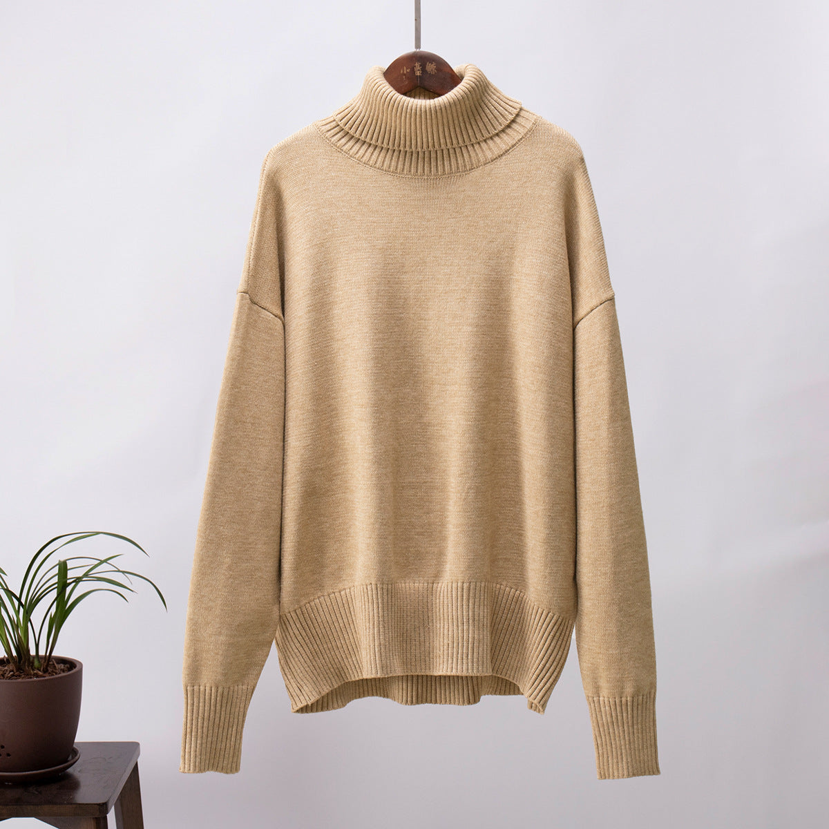 Maglione a collo alto morbido e lussuoso da donna