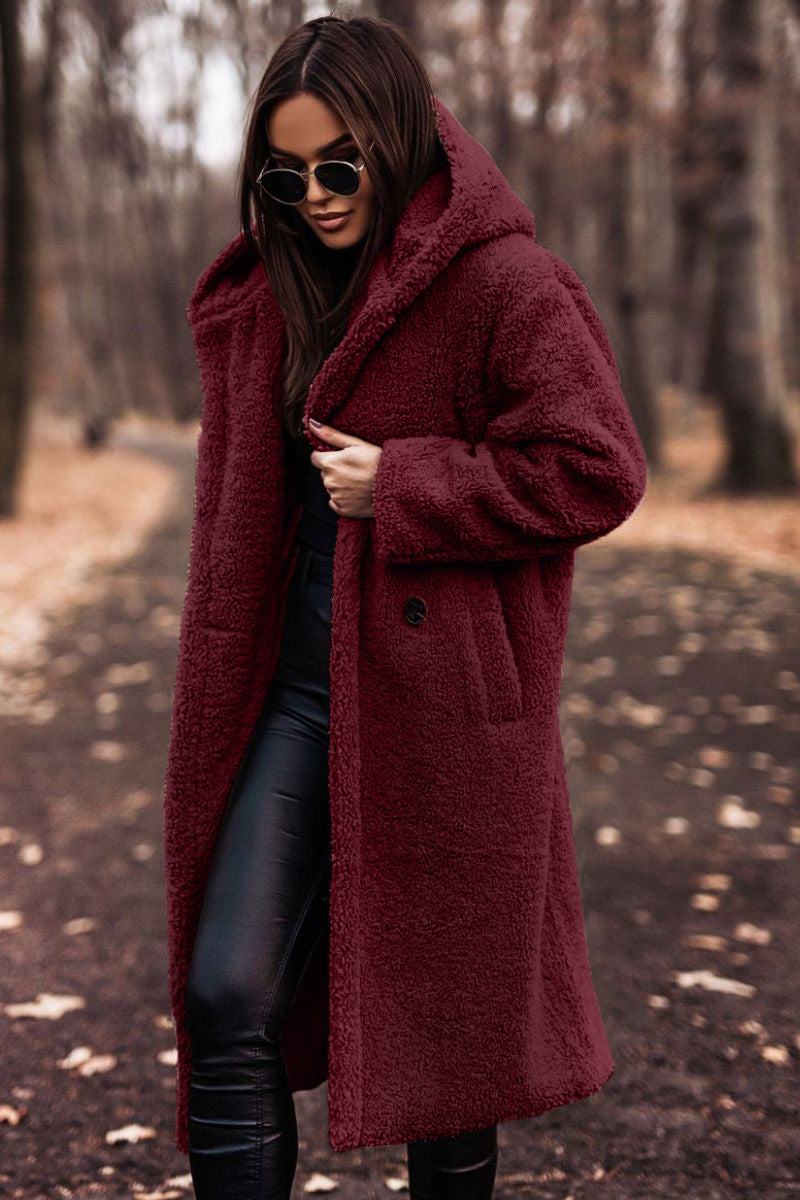 Elegante e comodo cappotto lungo da donna