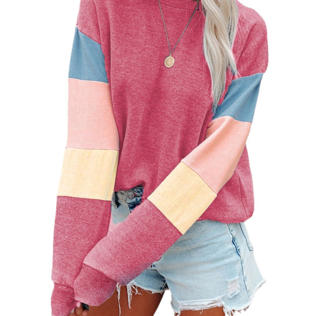 Maglione donna con maniche colorate – Casual e morbido