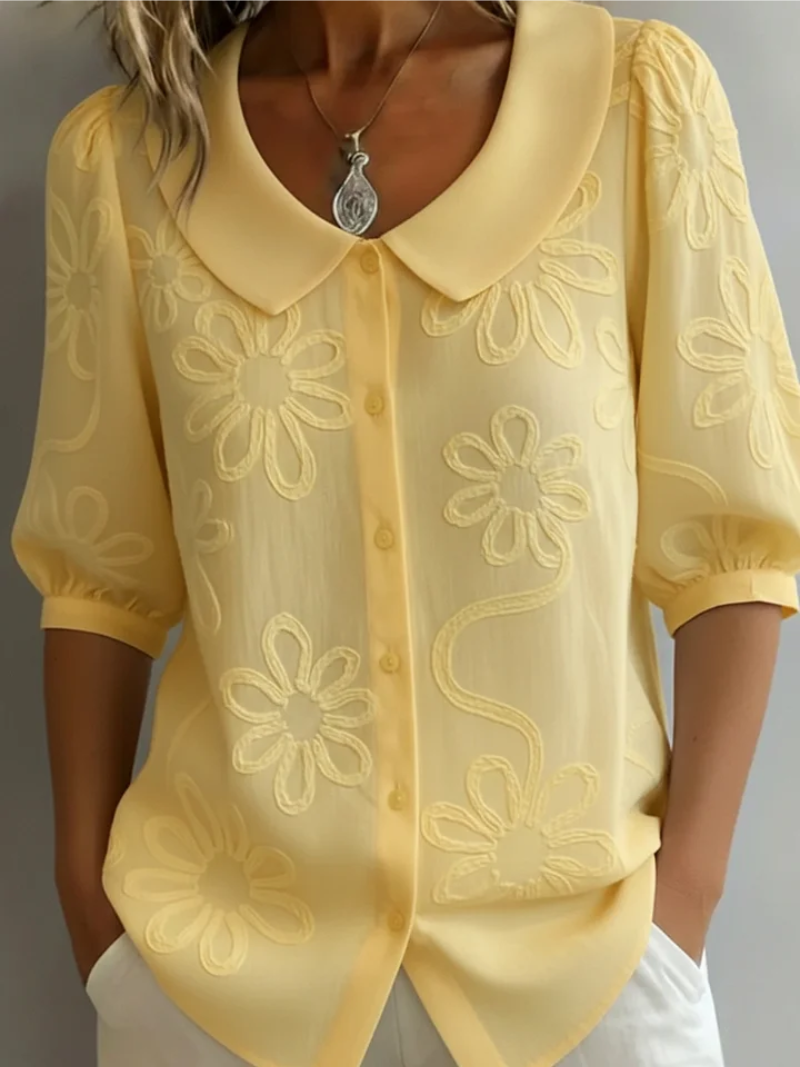 Blusa donna ricamata a fiori - Elegante e femminile