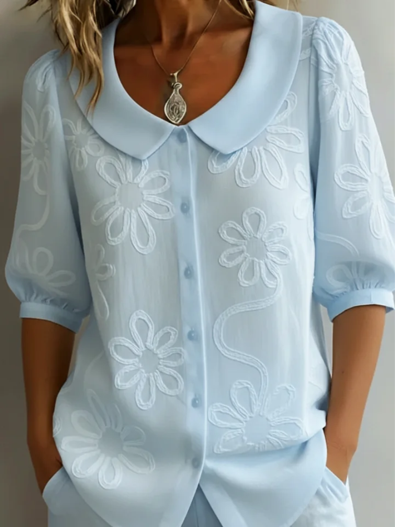 Blusa donna ricamata a fiori - Elegante e femminile