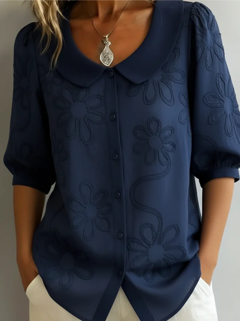 Blusa donna ricamata a fiori - Elegante e femminile