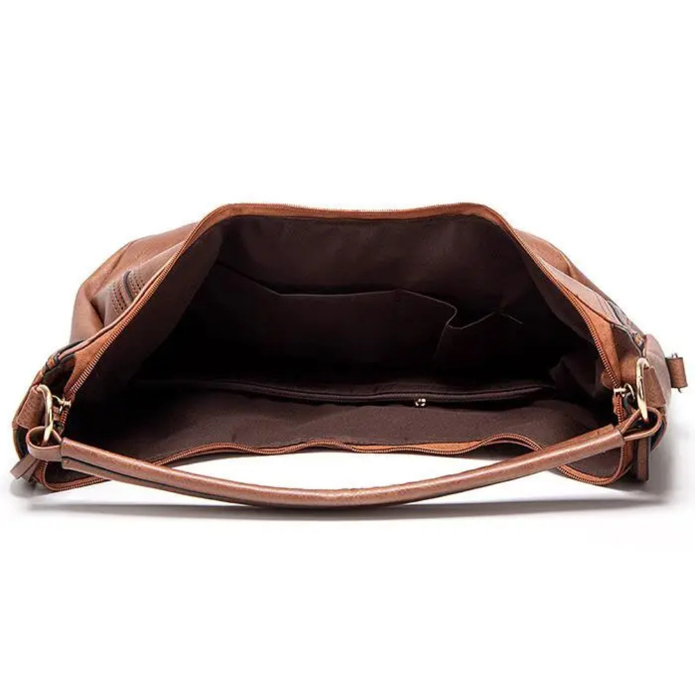 Borsa a tracolla con nappe da donna -borsa lussuosa, spaziosa e versatile