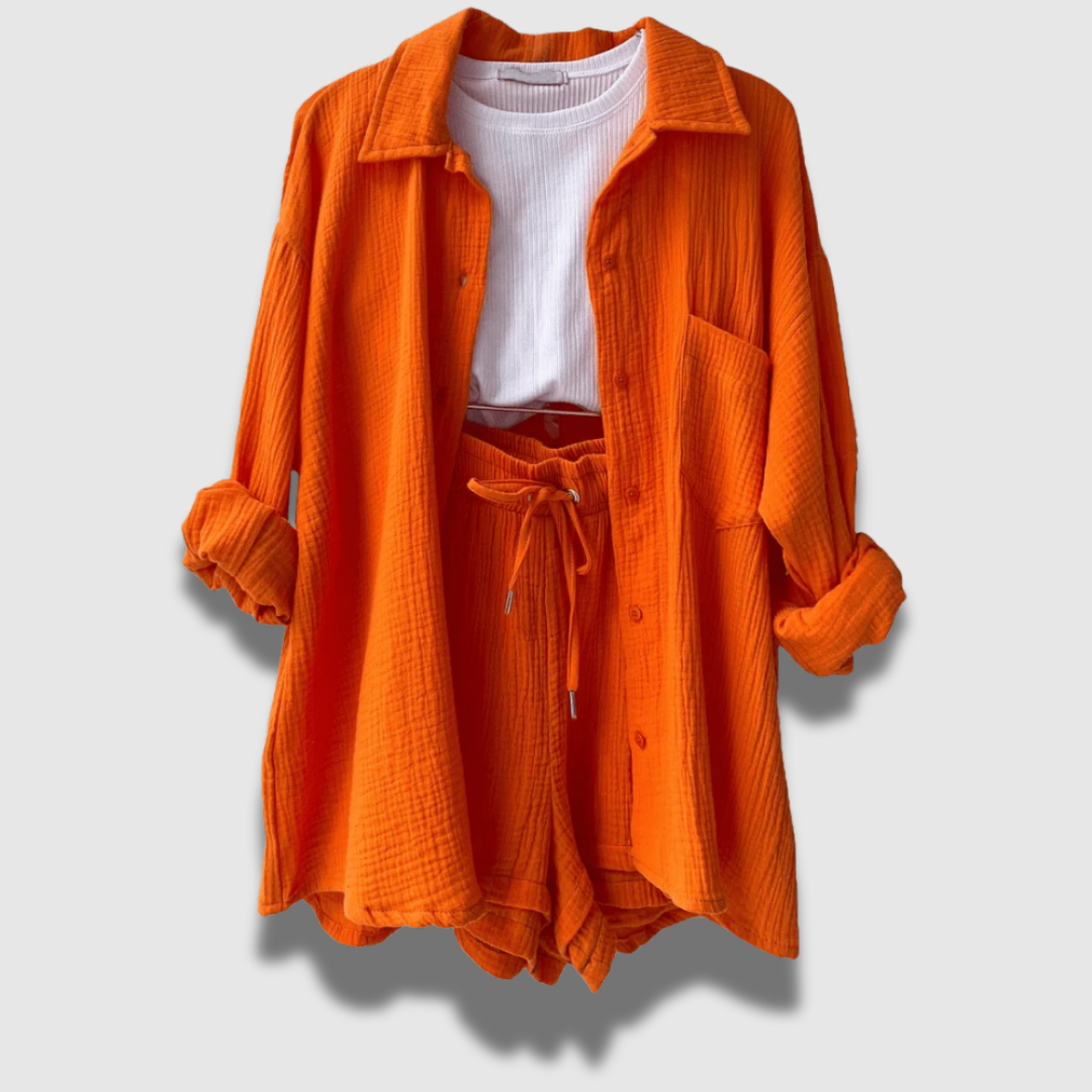 Set due pezzi estivo leggero e raffinato da donna