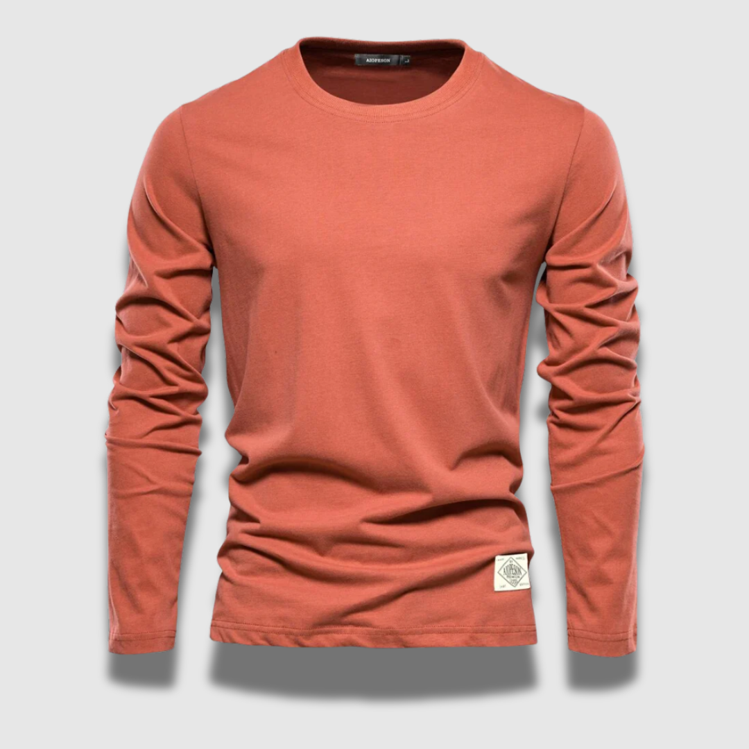 Maglietta a maniche lunghe elegante e casual da uomo