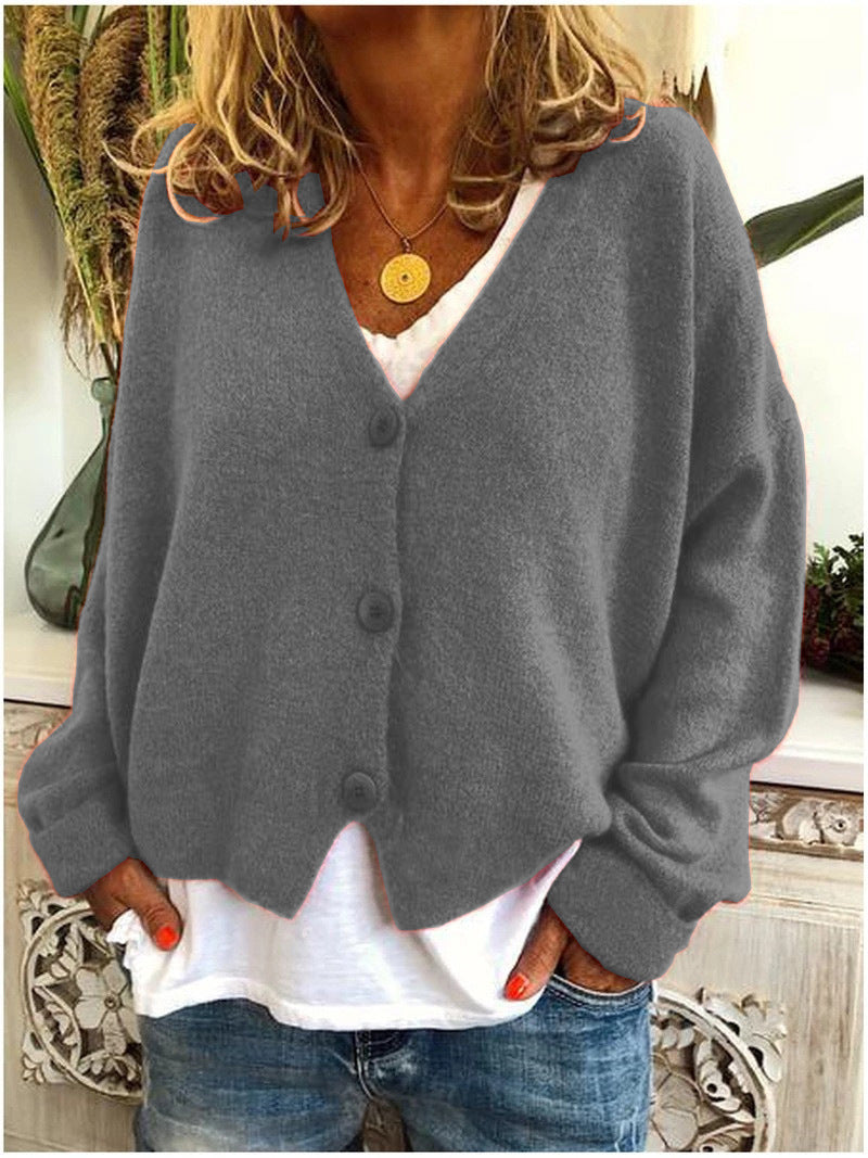 Cardigan lavorato a maglia da donna