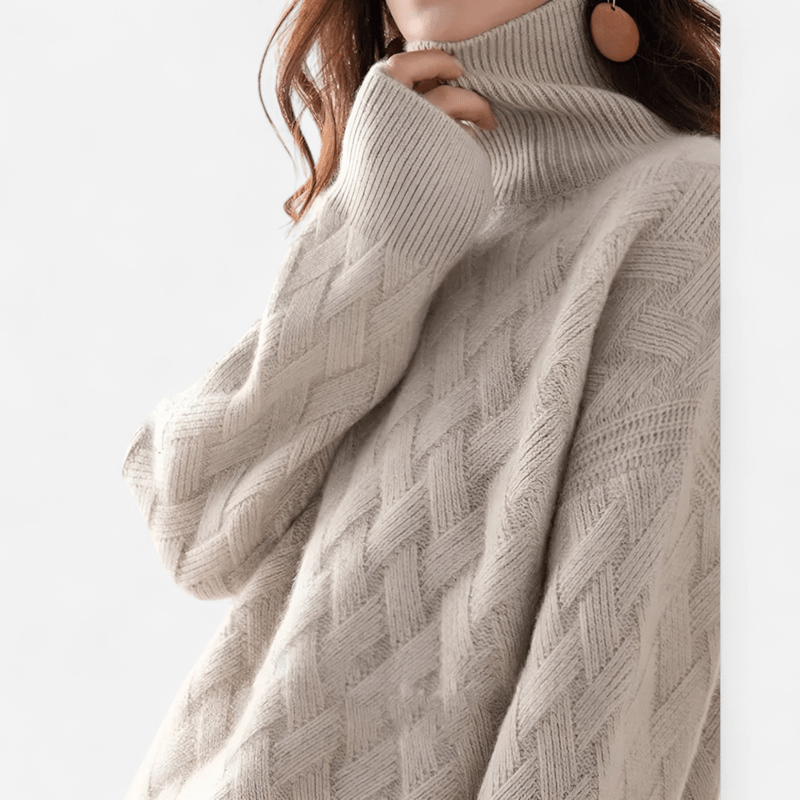 Maglione dolcevita di lusso da donna