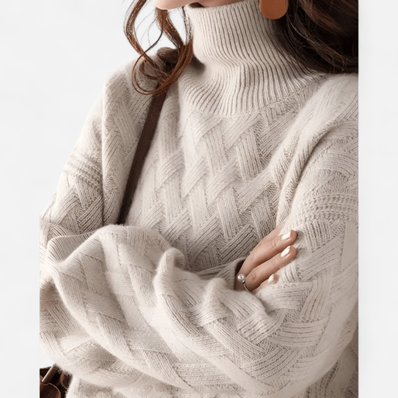 Maglione dolcevita di lusso da donna