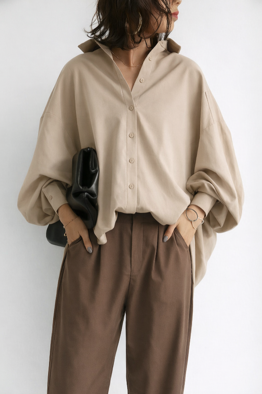 Blouse oversize pour femme - Fluide et polyvalente