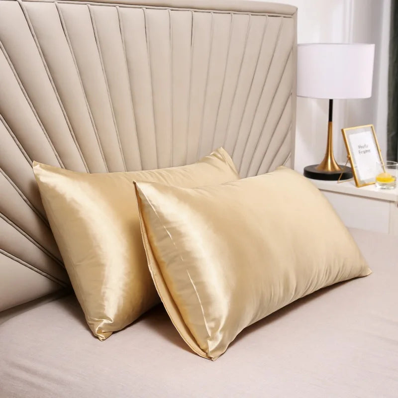 Federa di lusso in seta rinfrescante - Copertura ipoallergenica morbida e liscia per la cura di pelle e capelli sensibili, comfort traspirante per il sonno
