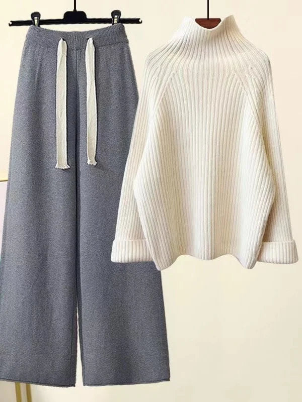 Completo in maglia autunno inverno da donna