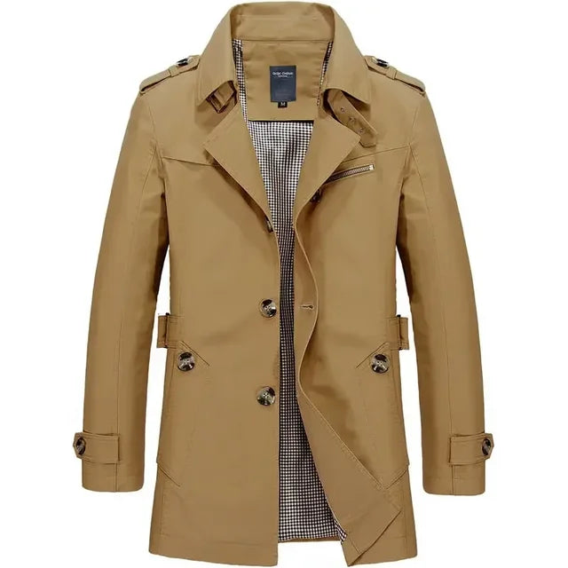 Trench classico leggero e confortevole da uomo - Resistente, elegante, senza tempo, estivo, casual, da viaggio